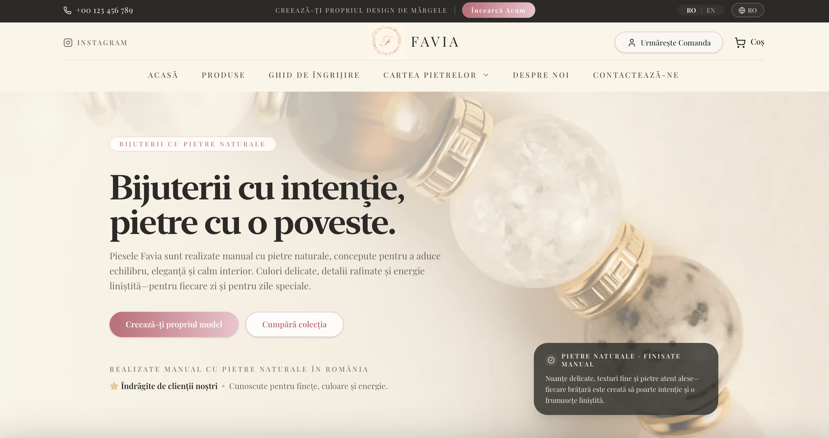ByFavia storefront homepage
